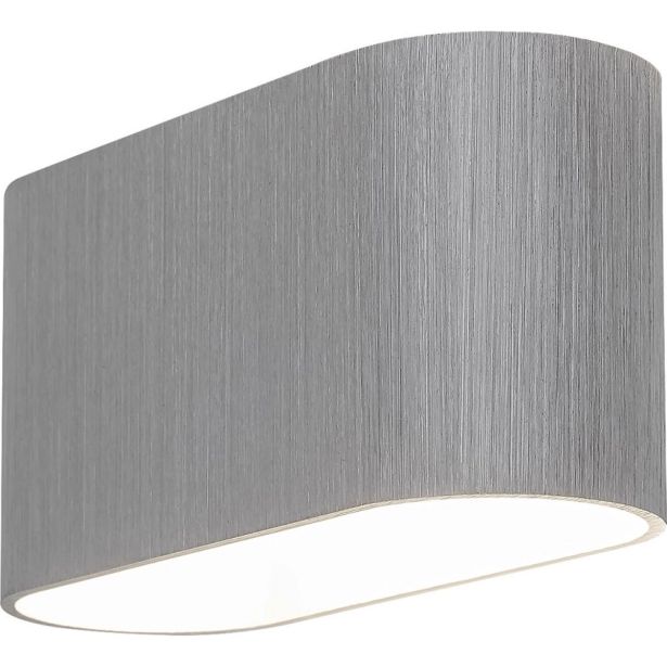 DEKORAT. STENSKA SVETILKA RABALUX KAUNAS 1XG9 OVAL ALU