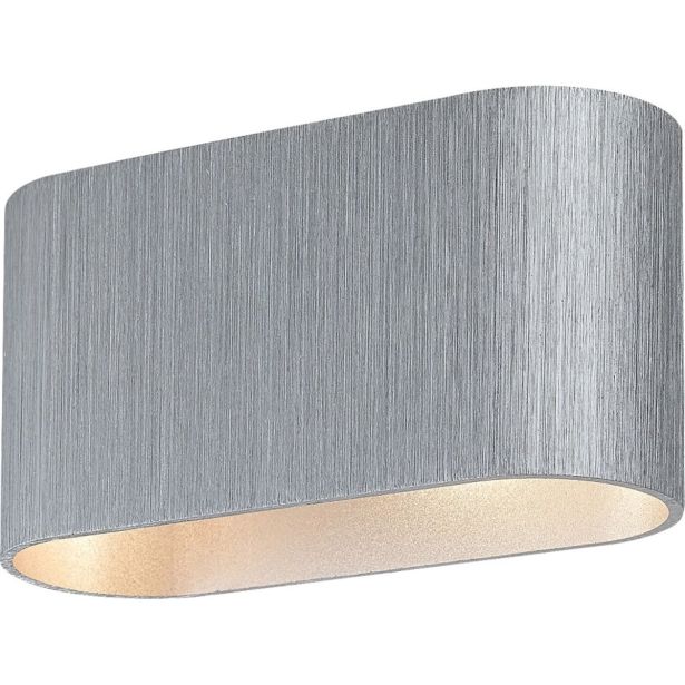 DEKORAT. STENSKA SVETILKA RABALUX KAUNAS 1XG9 OVAL ALU