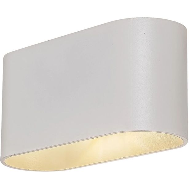 DEKORAT. STENSKA SVETILKA RABALUX KAUNAS 1XG9 OVAL BELA