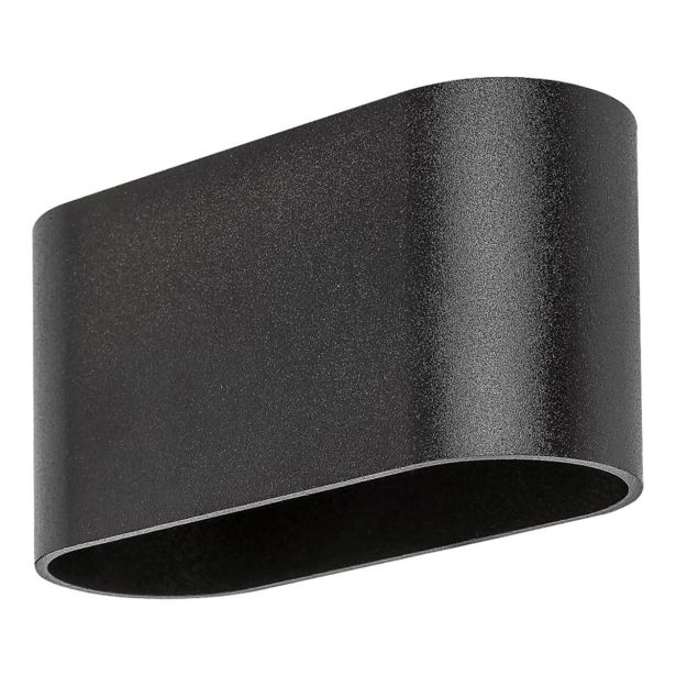 DEKORAT. STENSKA SVETILKA RABALUX KAUNAS 1XG9 OVAL ČRNA