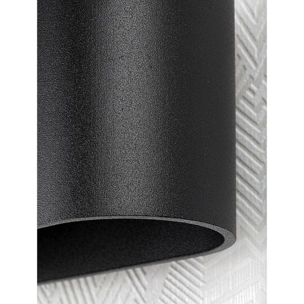 DEKORAT. STENSKA SVETILKA RABALUX KAUNAS 1XG9 OVAL ČRNA