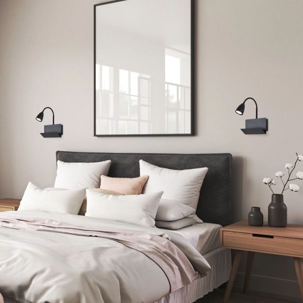 DEKORAT. STENSKA SVETILKA RABALUX TACITO GU10 1X25W ČRNA