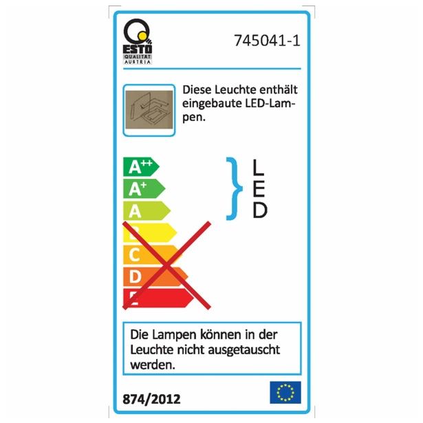 DEKORAT. STENSKA SVETILKA ESTO MARINA 1X6W SMD LED