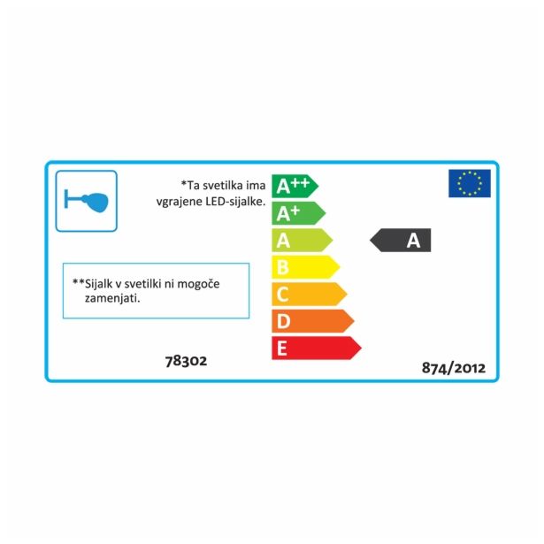 DEKORAT. STENSKA SVETILKA GLOBO PICTURE I 1X6W LED 78302 430X160
