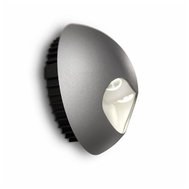 DEKORAT. STENSKA SVETILKA PHILIPS MILIO 2X2W LED 69085/87/16 SIVA