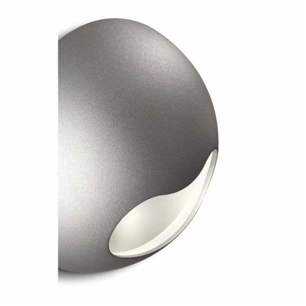 DEKORAT. STENSKA SVETILKA PHILIPS MILIO 2X2W LED 69085/87/16 SIVA