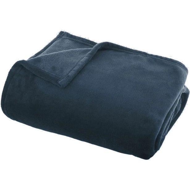 DEKORATIVNA ODEJA ATMOSPHERE 150X125 CM, FLANELA, MODRA