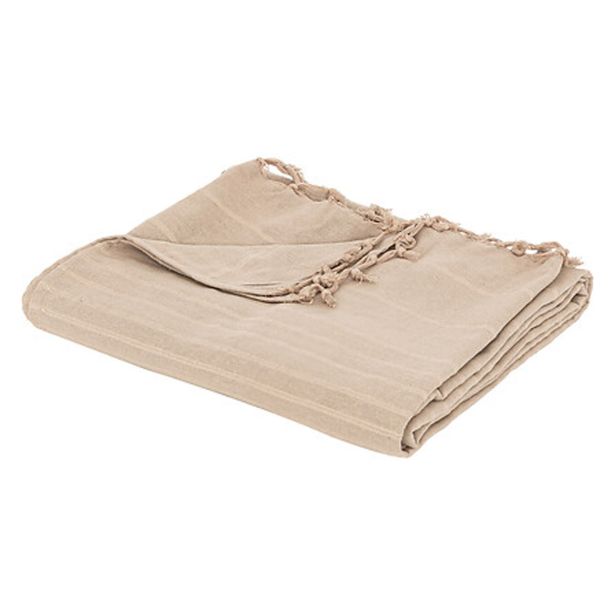 DEKORATIVNA ODEJA ATMOSPHERE 160X220X0, 3CM BOMBAŽNO BEŽ