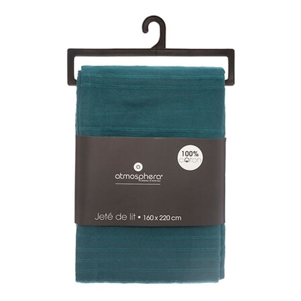 DEKORATIVNA ODEJA ATMOSPHERE PEACOCK 160X220CM MODRA