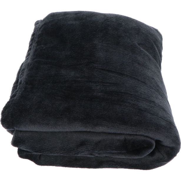 DEKORATIVNA ODEJA DOUCEUR D'INTÉRIEUR FLANEL 180X220 FLANOU ČRNA