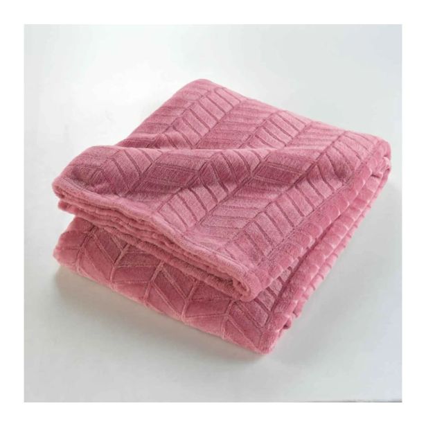 DEKORATIVNA ODEJA DOUCEUR D'INTÉRIEUR FLANELA 180X220 ARYA VIJOLIČNA