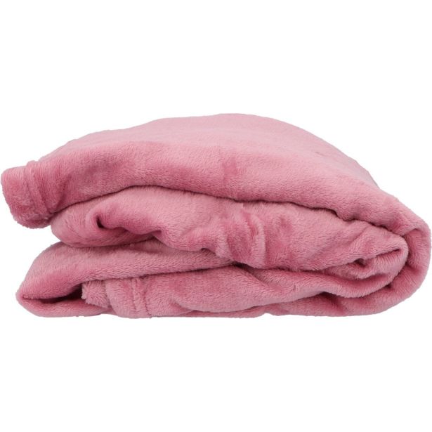 DEKORATIVNA ODEJA DOUCEUR D'INTÉRIEUR FLANELA 180X220 FLANOU VIJOLIČNA