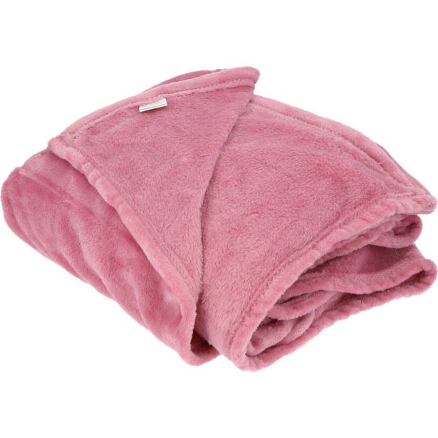 DEKORATIVNA ODEJA DOUCEUR D'INTÉRIEUR FLANELA 180X220 FLANOU VIJOLIČNA