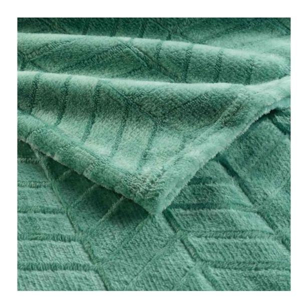 DEKORATIVNA ODEJA DOUCEUR D'INTÉRIEUR FLANELA 180X220 Z VZORCEM ARYA ZELENA