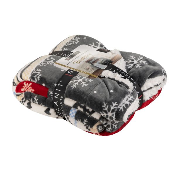 DEKORATIVNA ODEJA SVILANIT BEATRICE 130X200, SNEŽNA