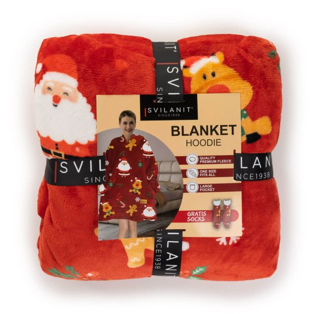 DEKORATIVNA ODEJA SVILANIT HOODIE XMASS JOY ZA ODRASLE