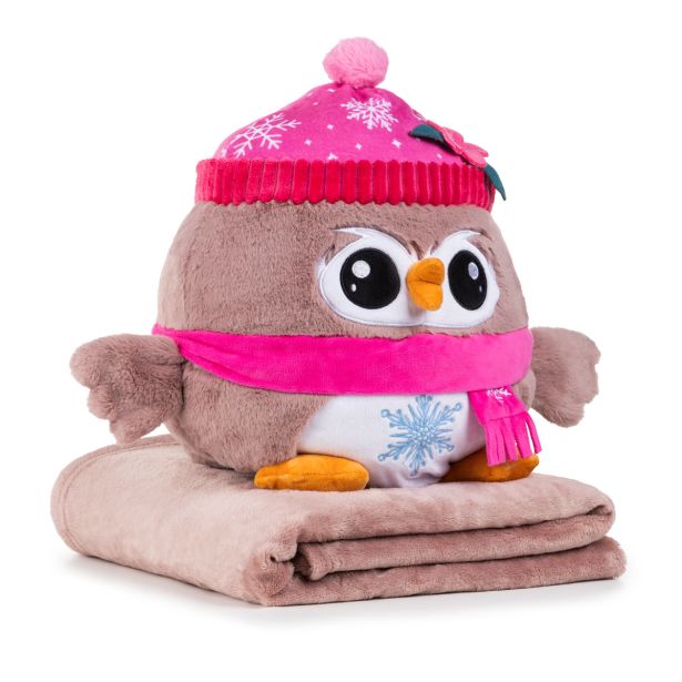 DEKORATIVNA ODEJA SVILANIT IGRAČA 3/1 SOVICA BRINA OTROŠKA ODEJA