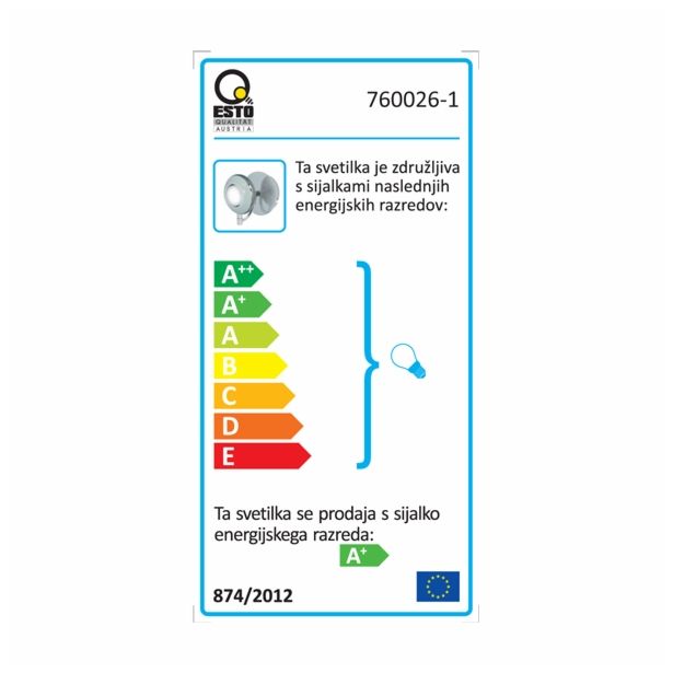 DEKORATIVNI LED REFLEKTOR ESTO LUMIA 1X5W GU10 LED