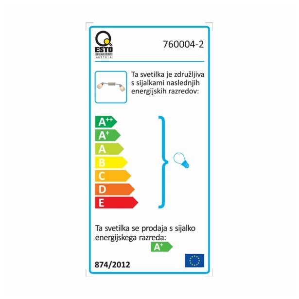 DEKORATIVNI LED REFLEKTOR ESTO LYRIC 2X2.5W G9 LED