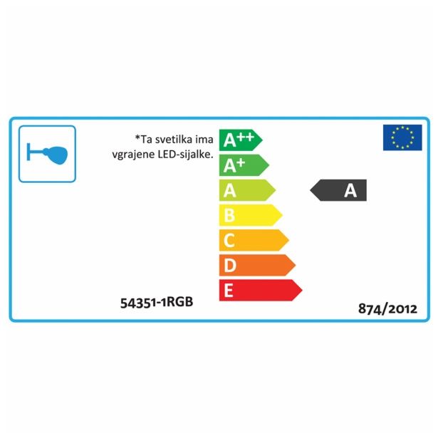 DEKORATIVNI LED REFLEKTOR GLOBO 54351-1RGB 1X 3.5W LED E14
