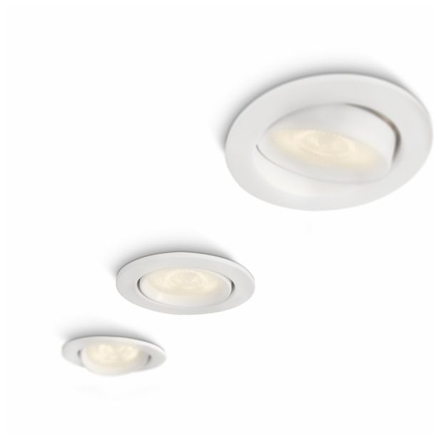 DEKORATIVNI LED REFLEKTOR PHILIPS ELLIPSE 3X3W LED 59030/31/16 BELA