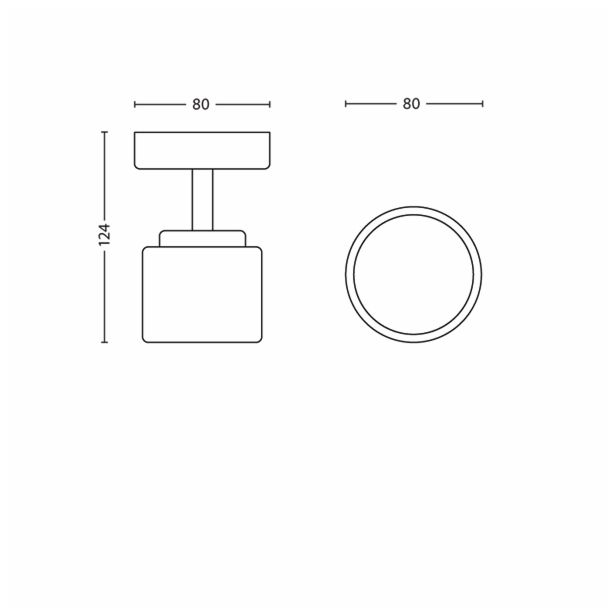 DEKORATIVNI LED REFLEKTOR PHILIPS FREMONT 1X4W LED 53330/06/16 BRONASTA