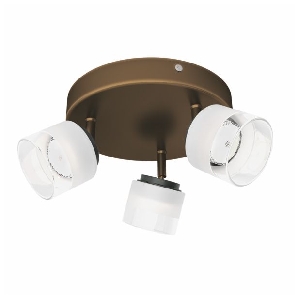 DEKORATIVNI LED REFLEKTOR PHILIPS FREMONT 3X4W LED 53333/06/16 BRONASTA