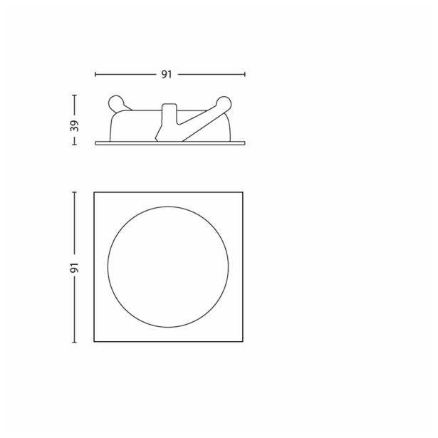 DEKORATIVNI LED REFLEKTOR PHILIPS GALILEO 1X3W LED 59081/31/16 BELA