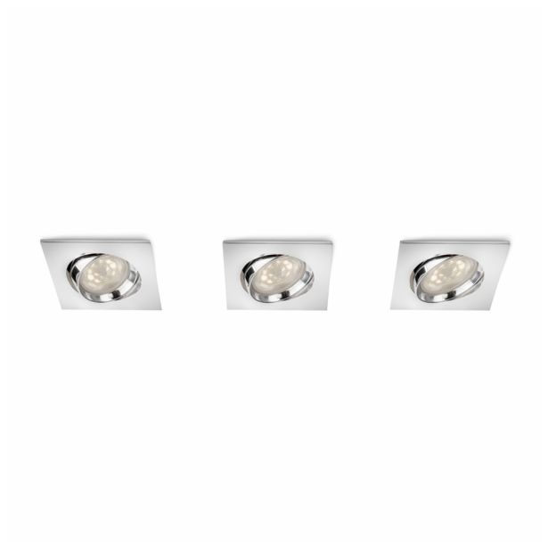 DEKORATIVNI LED REFLEKTOR PHILIPS GALILEO 3X3W LED 59080/11/16 KROM