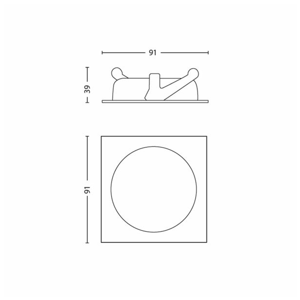 DEKORATIVNI LED REFLEKTOR PHILIPS GALILEO 3X3W LED 59080/31/16 BELA