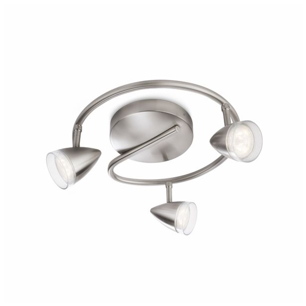 DEKORATIVNI LED REFLEKTOR PHILIPS MAPLE 3X3W LED 53219/17/16 NIKELJ