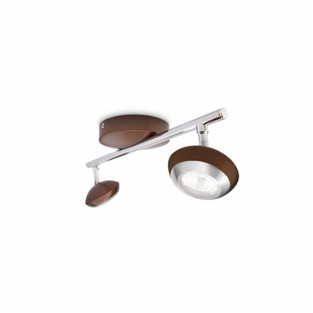 DEKORATIVNI LED REFLEKTOR PHILIPS SEPIA 2X3W LED 57172/44/16 RJAVA