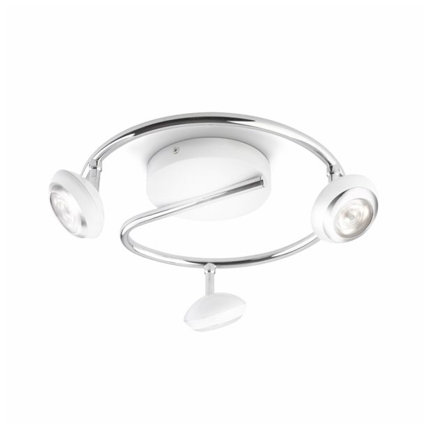 DEKORATIVNI LED REFLEKTOR PHILIPS SEPIA 3X3W LED 57179/31/16 BELA