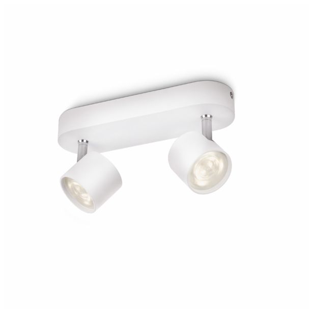 DEKORATIVNI LED REFLEKTOR PHILIPS STAR 2X3W LED 56242/31/16 BELA