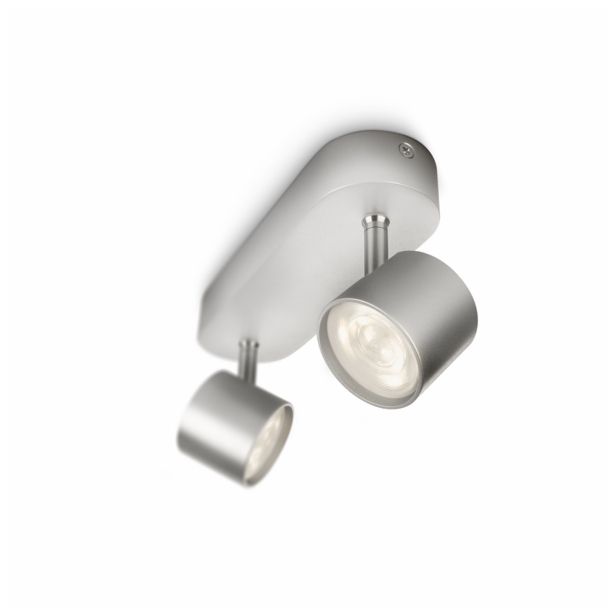 DEKORATIVNI LED REFLEKTOR PHILIPS STAR 2X3W LED 56242/48/16 ALUMINIJ