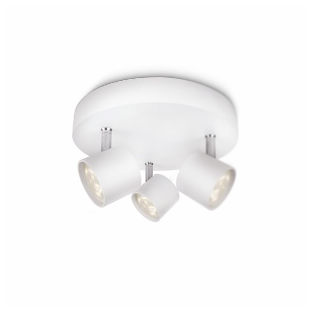 DEKORATIVNI LED REFLEKTOR PHILIPS STAR 3X3W LED 56243/31/16 BELA