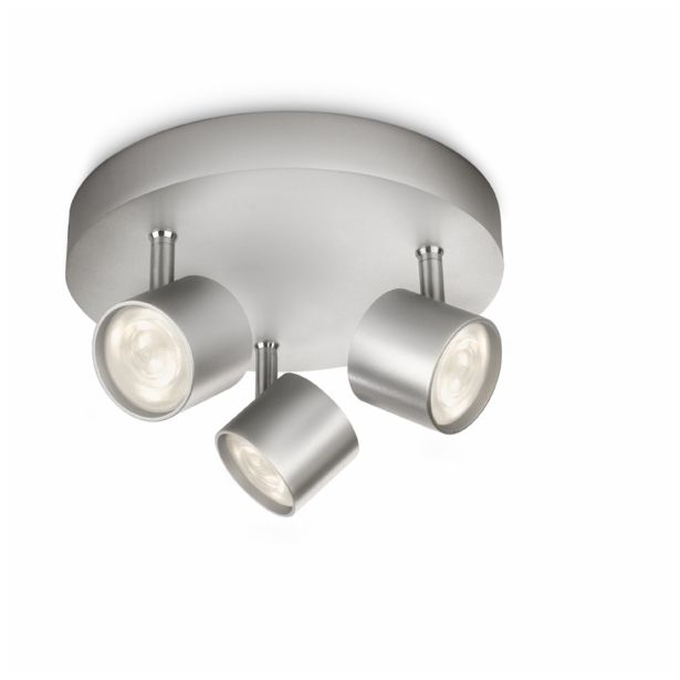 DEKORATIVNI LED REFLEKTOR PHILIPS STAR 3X3W LED 56243/48/16 ALUMINIJ