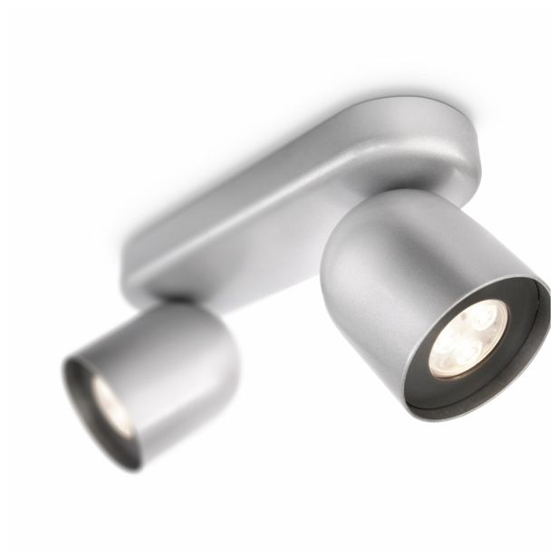 DEKORATIVNI LED REFLEKTOR PHILIPS ZESTA 2X6W LED 56492/48/16 ALUMINIJ