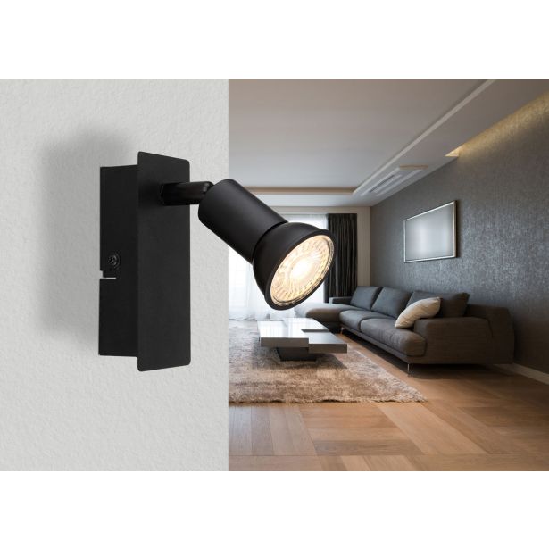 DEKORATIVNI REFLEKTOR DREW 1XGU10, ČRN ČRN