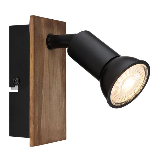 DEKORATIVNI REFLEKTOR DREW 1XGU10 LES / ČRN