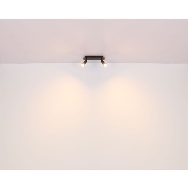 DEKORATIVNI REFLEKTOR DREW 2XGU10 LES / ČRN