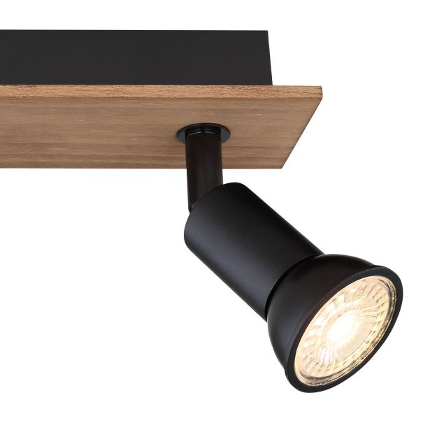 DEKORATIVNI REFLEKTOR DREW 3XGU10 LES / ČRN