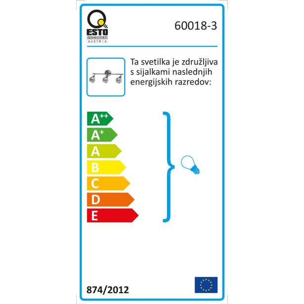 DEKORATIVNI REFLEKTOR ESTO JARON 3X40W E14