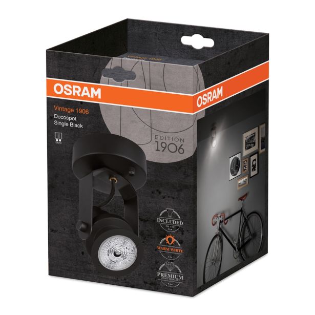 DEKORATIVNI REFLEKTOR OSRAM SINGLE SPOT SCHWARZ