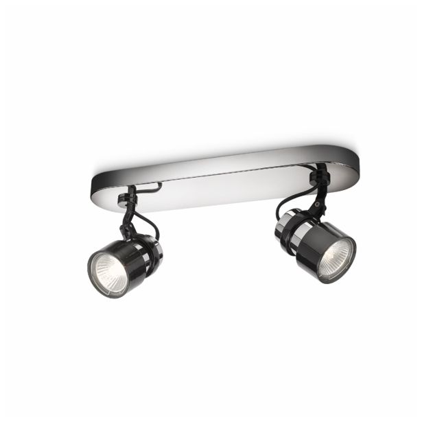 DEKORATIVNI REFLEKTOR PHILIPS FINISH 2X35W GU10 56442/11/16 KROM