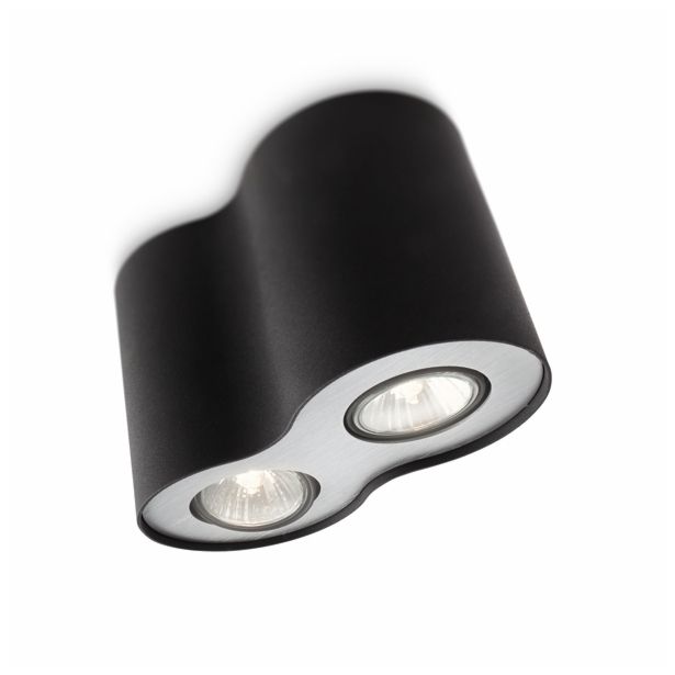 DEKORATIVNI REFLEKTOR PHILIPS PILLAR 2X35W GU10 56332/30/16 ČRNA