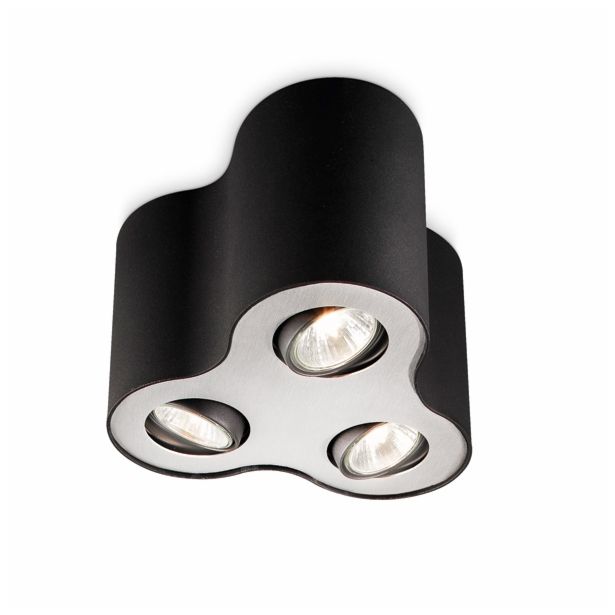 DEKORATIVNI REFLEKTOR PHILIPS PILLAR 3X35W GU10 56333/30/16 ČRNA