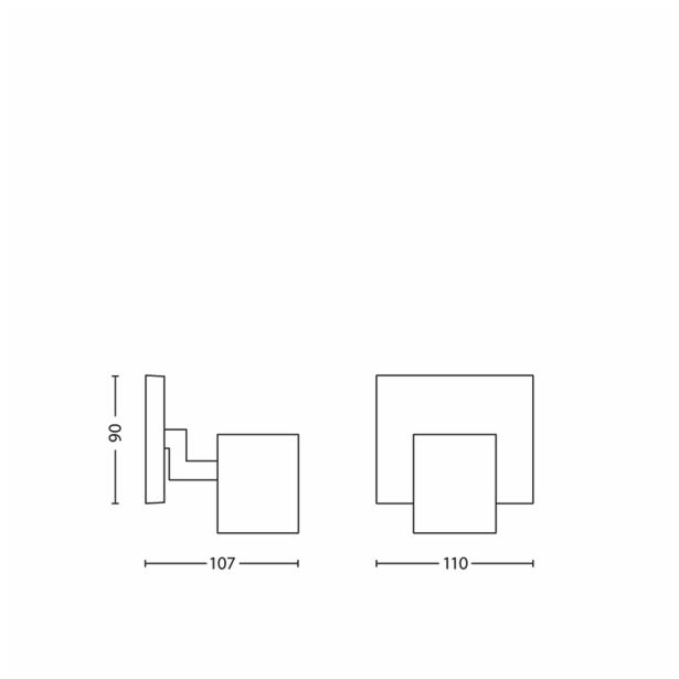 DEKORATIVNI REFLEKTOR PHILIPS RUNNER 1X35W GU10 53090/48/16 ALUMINIJ
