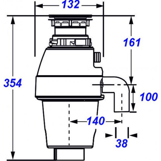 DEL ZA POMIVALNO KORITO INTER CERAMIC MLINČEK ZA ODPADKE ZA POMIVALNO KORITO
