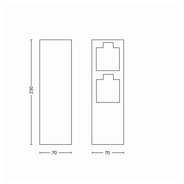 DEL ZA SVETILKO PHILIPS ROCK STRANSKA OZEMLJITEV 17108/47/16 INOX